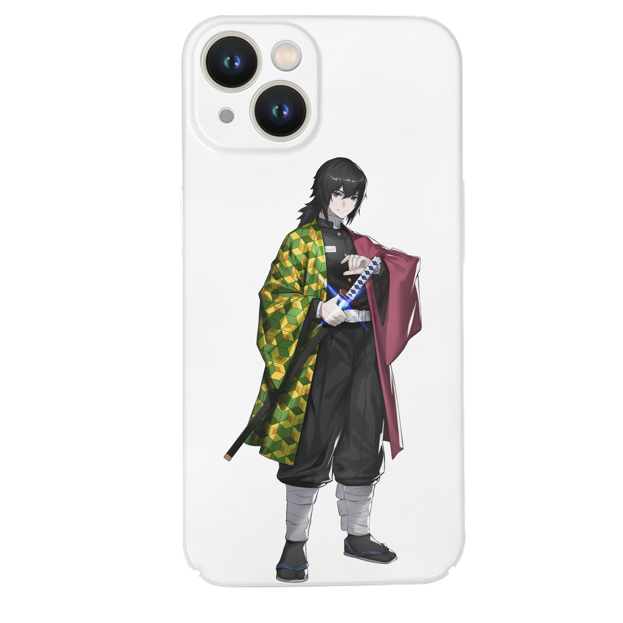（画像用） 鬼滅の刃（きめつのやいば）水柱-冨岡 義勇／とみおか ぎゆう Tomioka Giyuu 【iPhone 14シリーズ対応】ハードケース